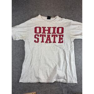 Vintage 90s Ohio State Graphic T Shirt Mens Large Gray Heathered Streetwear